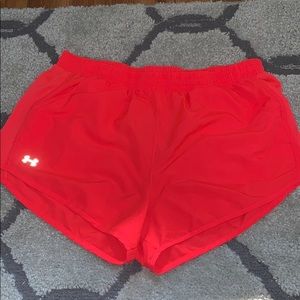 Bright pink Athletic under armour shorts